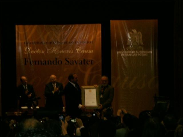 Doctor Honoris Causa. Fernando Savater. UASLP. 12 de Febrero 2010